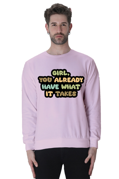 Girl Unisex Casual Sweatshirt