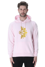Golden Mandala Right Casual Hoodie Light Baby Pink