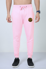 Yellow Vibe Jogger Light Baby Pink