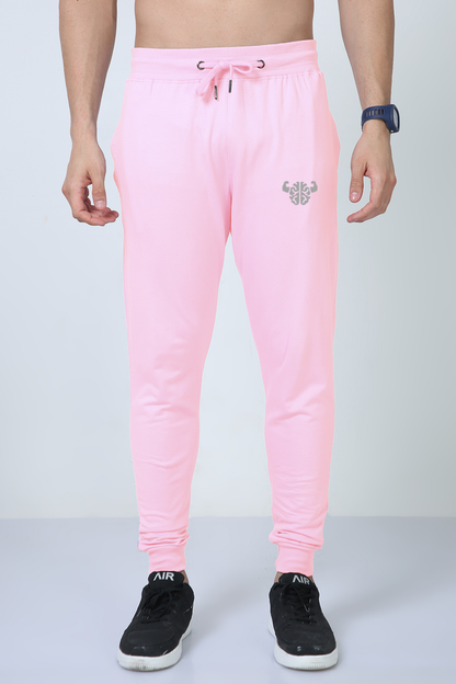 Brain Power Unisex Joggers Light Baby Pink