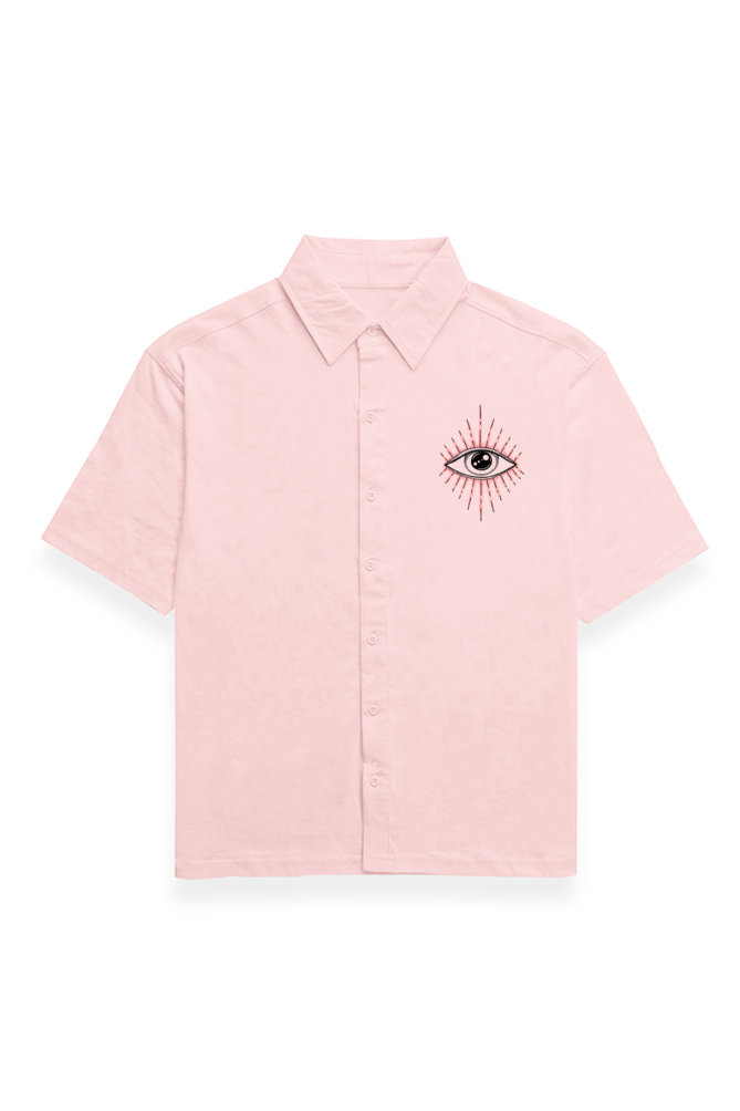 Eyes Dark Oversized Cotton Shirt