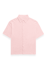 Premium Oversized Plain Shirt Light Baby Pink