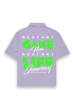 Restart Oversized Shirt Lavender