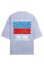 Savage Hustler Terry Oversized T-Shirt Lavender