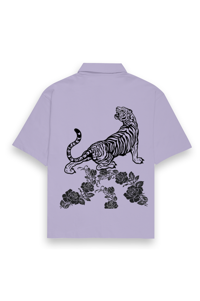 Tiger and Rose Oversized Shirt Lavender