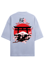 Sakura Terry Oversized T-Shirt Lavender