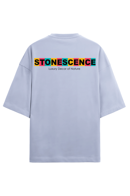 Stonescence Color Style Unisex Terry Oversized T-Shirts Lavender