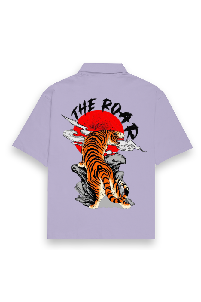 Tiger Oversized Shirt Lavender