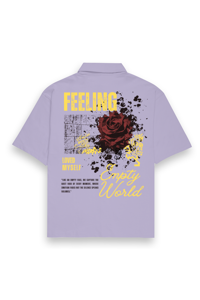 Feeling Oversized Cotton Shirt Lavender