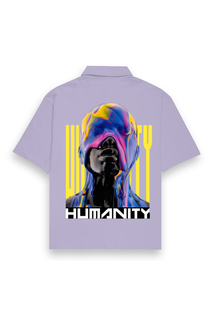 Humanity Oversized Cotton Shirt Lavender