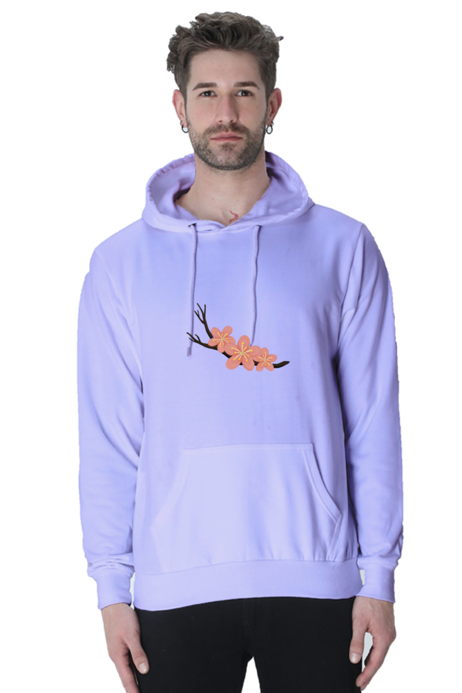 Sakura Unisex Casual Hoodie Lavender