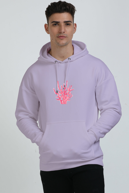 Coral Unisex Oversized Hoodie Lavender