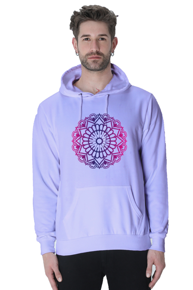 Purple Mandala Casual Hoodie Lavender