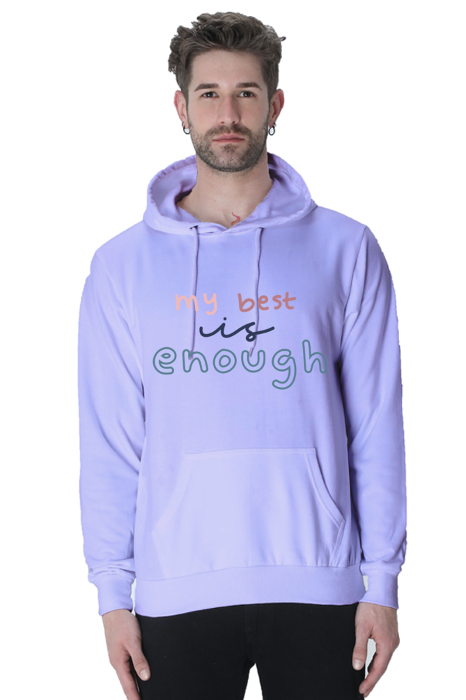 My Best is enough Unisex Casual Hoodie Lavender