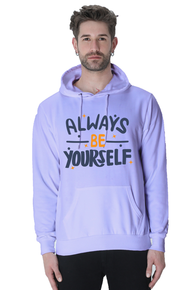 Always be yourself Casual Hoodie Lavender