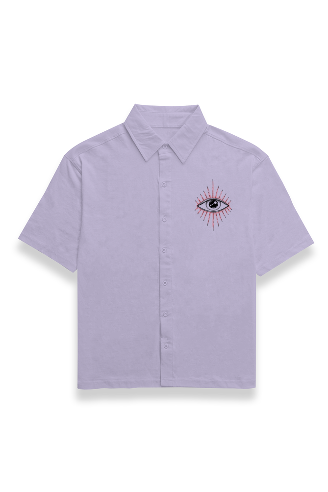 Eyes Dark Oversized Cotton Shirt