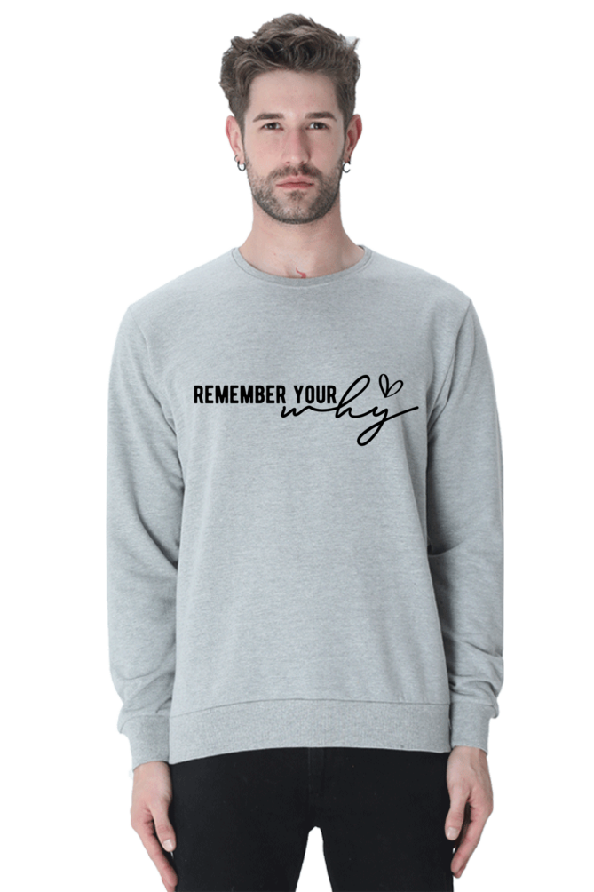 Remember Casual Sweatshirt Grey Melange