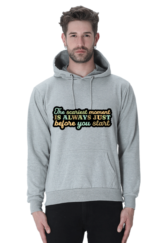 Start Unisex Casual Hoodie Grey Melange