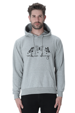 Embrace Change Casual Hoodie Grey Melange