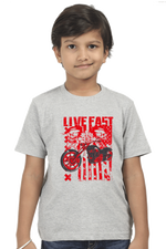 Bike Kid's T-Shirt Grey Melange