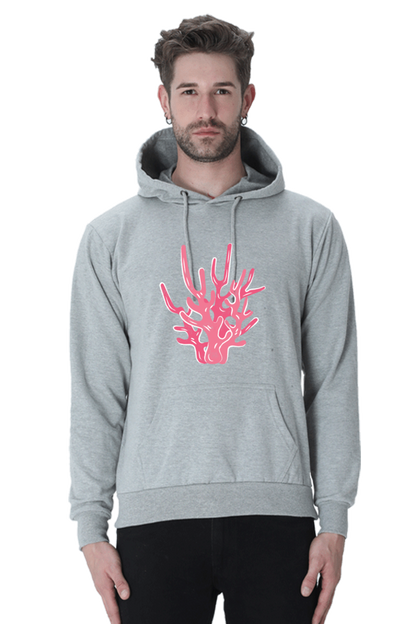 Coral Unisex Casual Hoodie