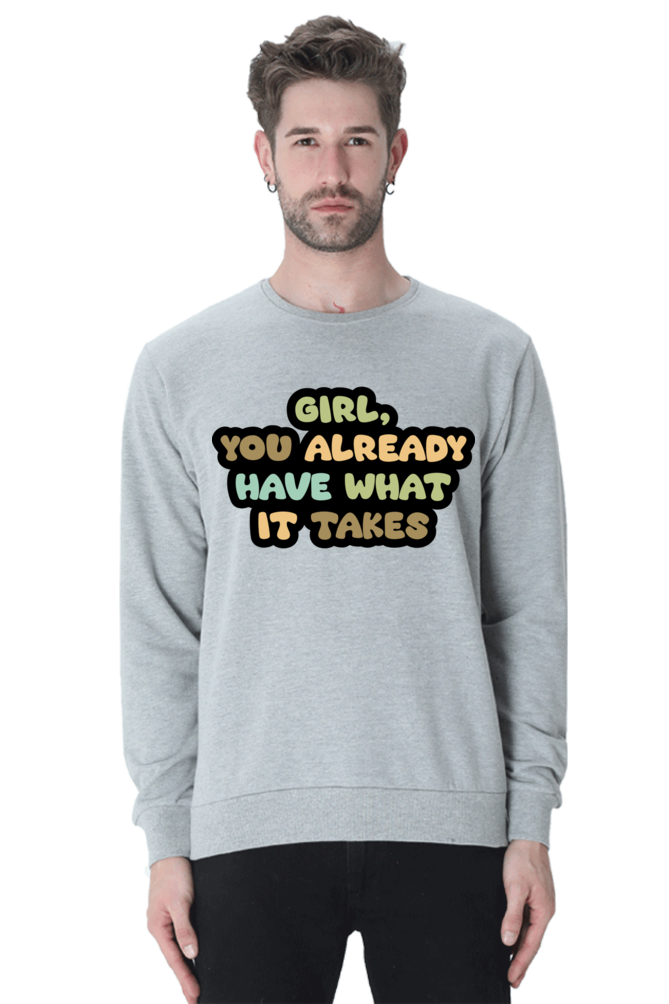 Girl Unisex Casual Sweatshirt