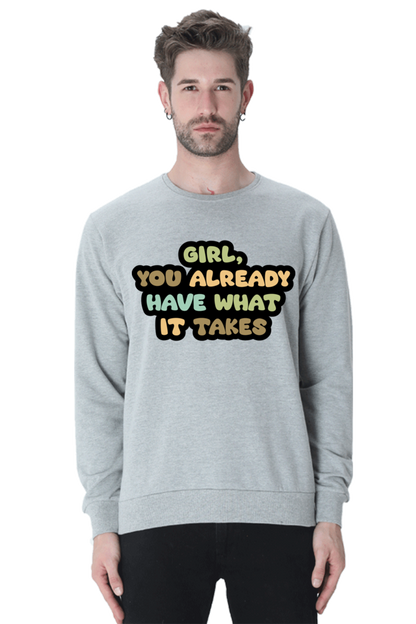 Girl Unisex Casual Sweatshirt