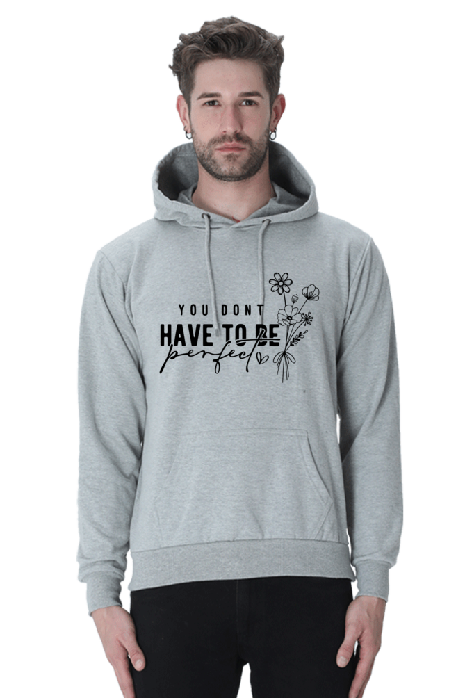 You don't Casual Hoodie Grey Melange