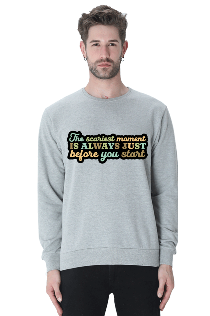 Start Unisex Casual Sweatshirt Grey Melange