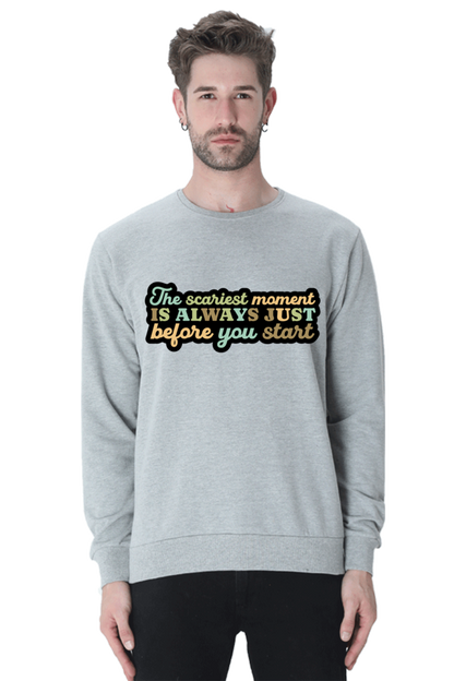 Start Unisex Casual Sweatshirt Grey Melange