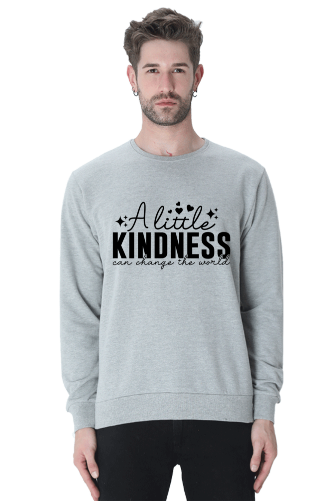 A Little Kindness Casual Sweatshirt Grey Melange