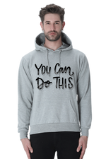 You can do this Casual Hoodie Grey Melange