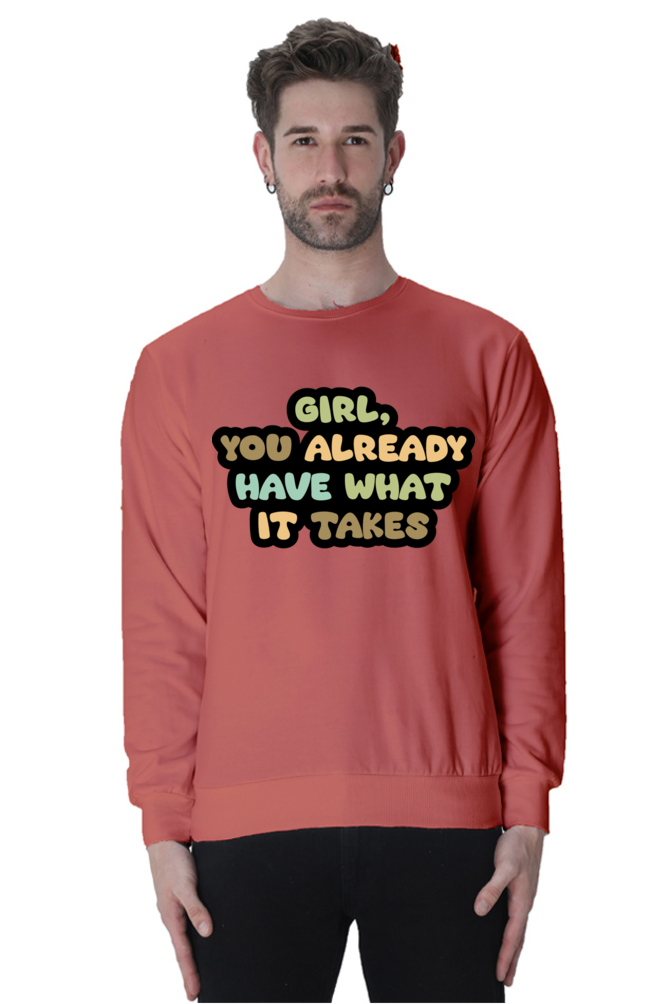 Girl Unisex Casual Sweatshirt