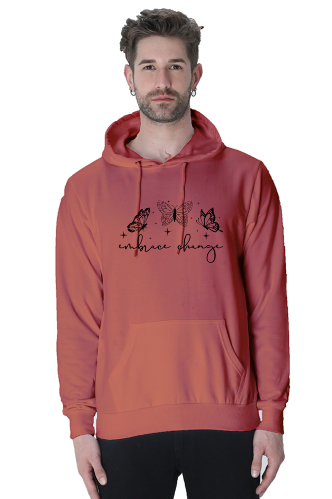 Embrace Change Casual Hoodie Coral