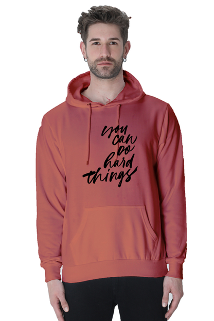 You can do hard things Casual Hoodie Coral