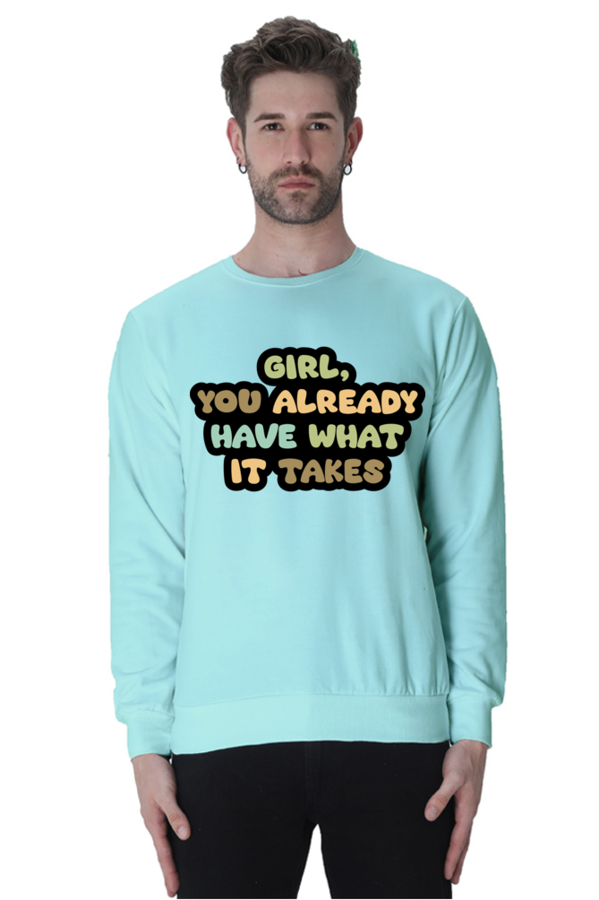 Girl Unisex Casual Sweatshirt