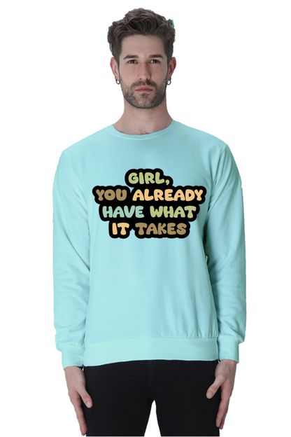 Girl Unisex Casual Sweatshirt