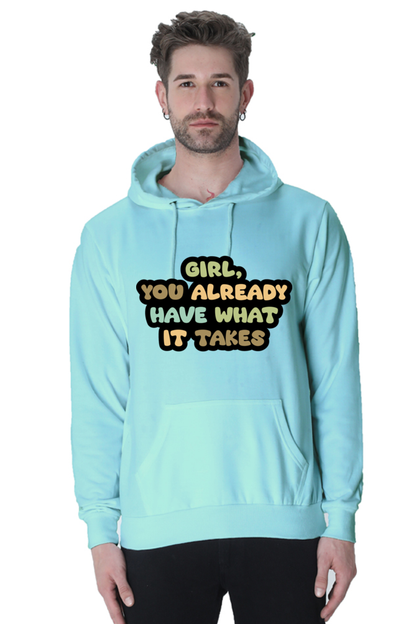 Girl Unisex Casual Hoodie Mint