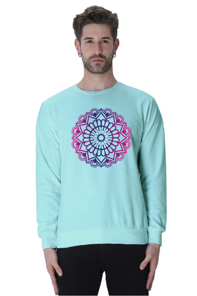 Mandala Unisex Casual Sweatshirt Mint