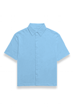 Premium Oversized Plain Shirt Baby Blue