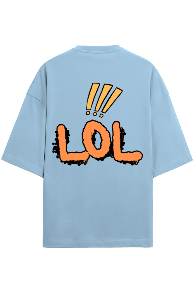 Lol Terry Oversized T-Shirt Baby Blue