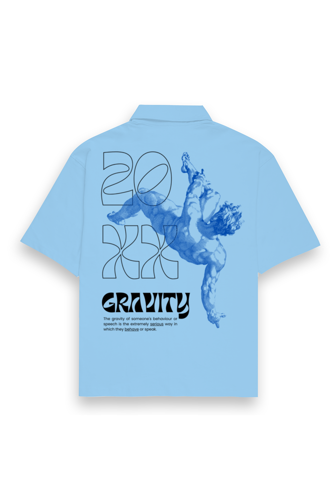 Gravity Oversized Shirt Baby Blue