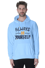Always be yourself Casual Hoodie Baby Blue