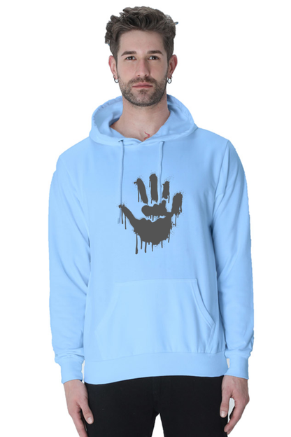 Palm Casual Hoodie Baby Blue