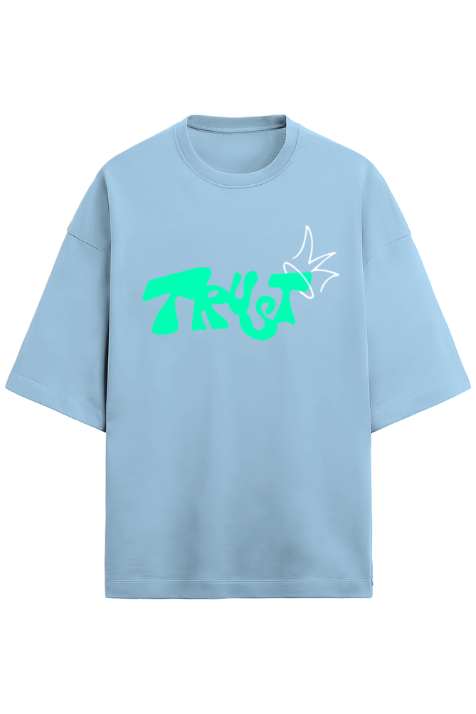 Trust Terry Oversized T-Shirt Baby Blue