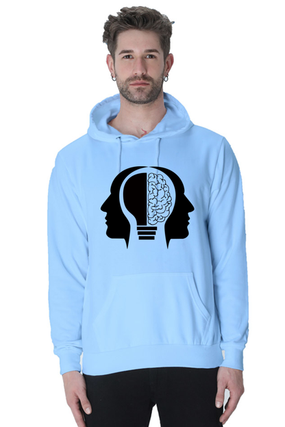 Memory Unisex Casual Hoodie Baby Blue