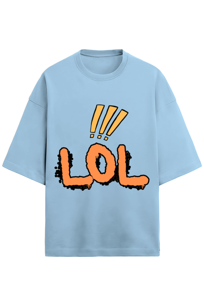 Unisex Lol Oversized T-Shirt Baby Blue