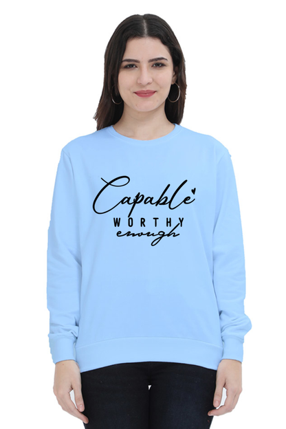 Capable Casual Sweatshirt Baby Blue