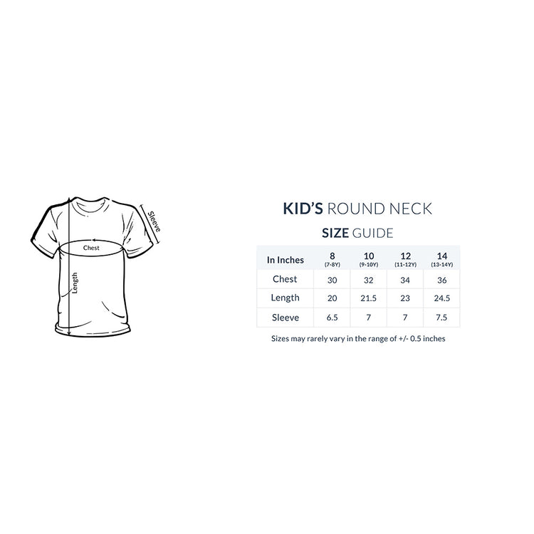 Curious Kid's Half Sleeve Round Neck T-Shirt