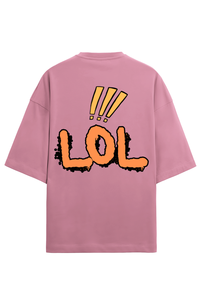 Lol Terry Oversized T-Shirt Flamingo